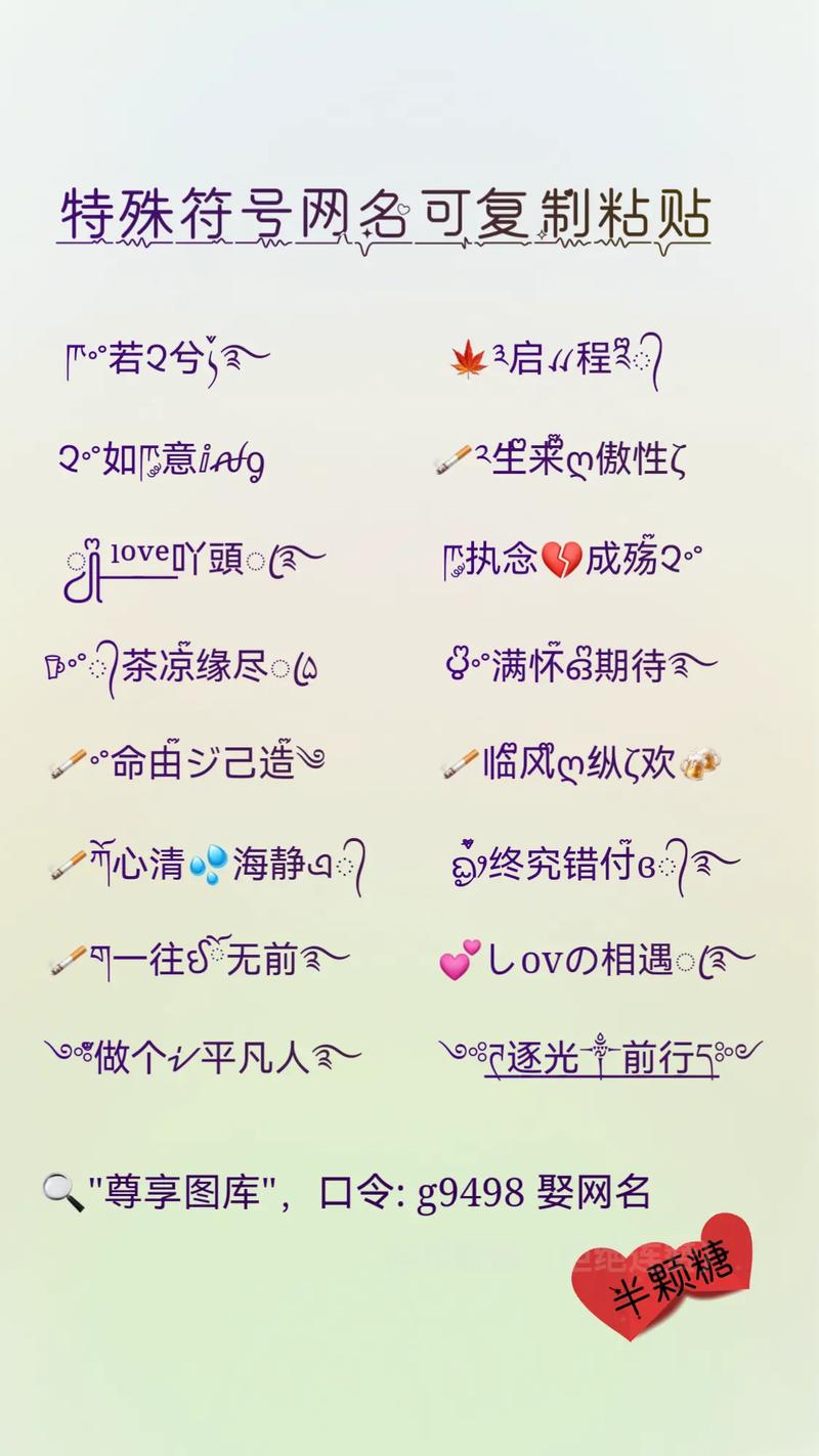 翅膀特殊符号名字2023可复制粘贴，如何制作这样的个性化昵称？