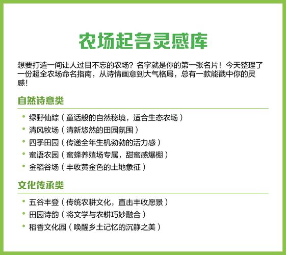 如何给个人农场起一个既独特又吸引人的名字？