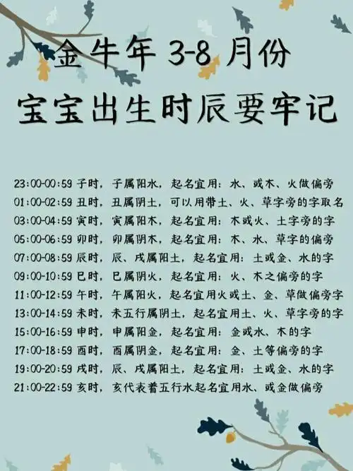属牛的男孩在哪个时辰出生命运最为吉祥？