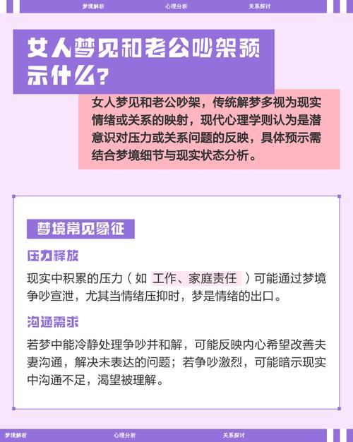 经常梦见老公和朋友大吵，这究竟是什么预兆或暗示？