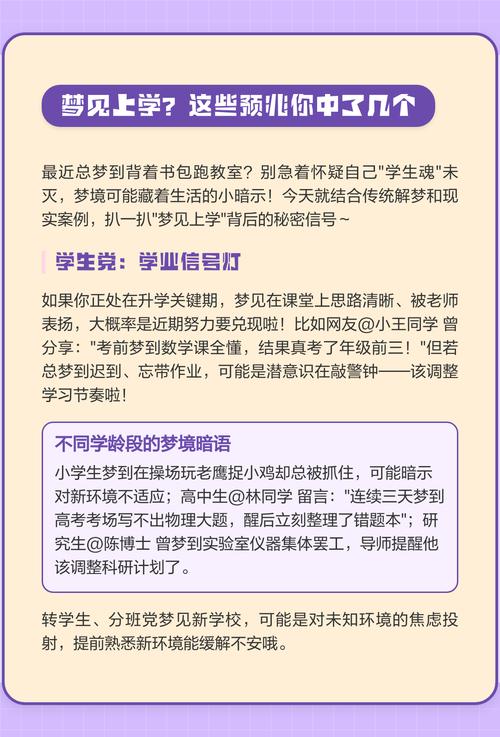 学生梦见自己不上学，预示着什么？