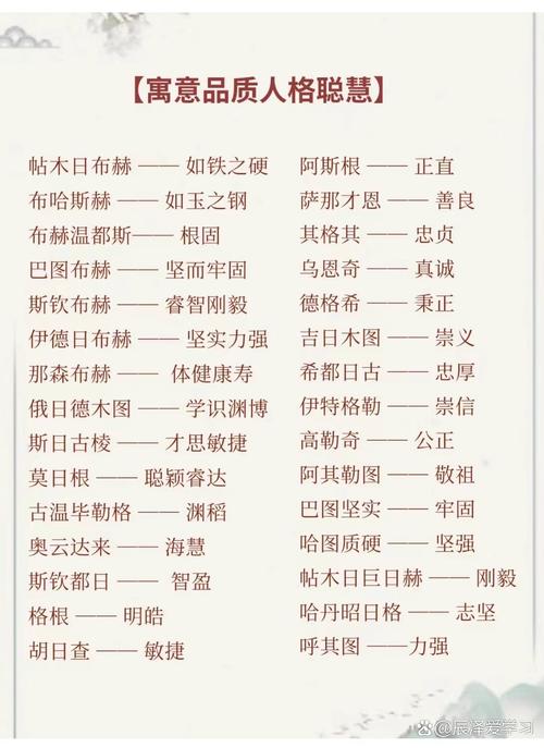有哪些蒙古族男孩名字是独一无二的？