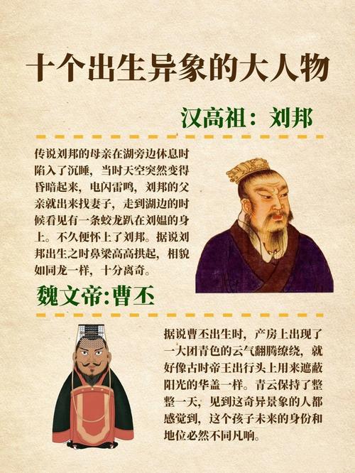 历史上出生时伴随特殊天象的人物有哪些？