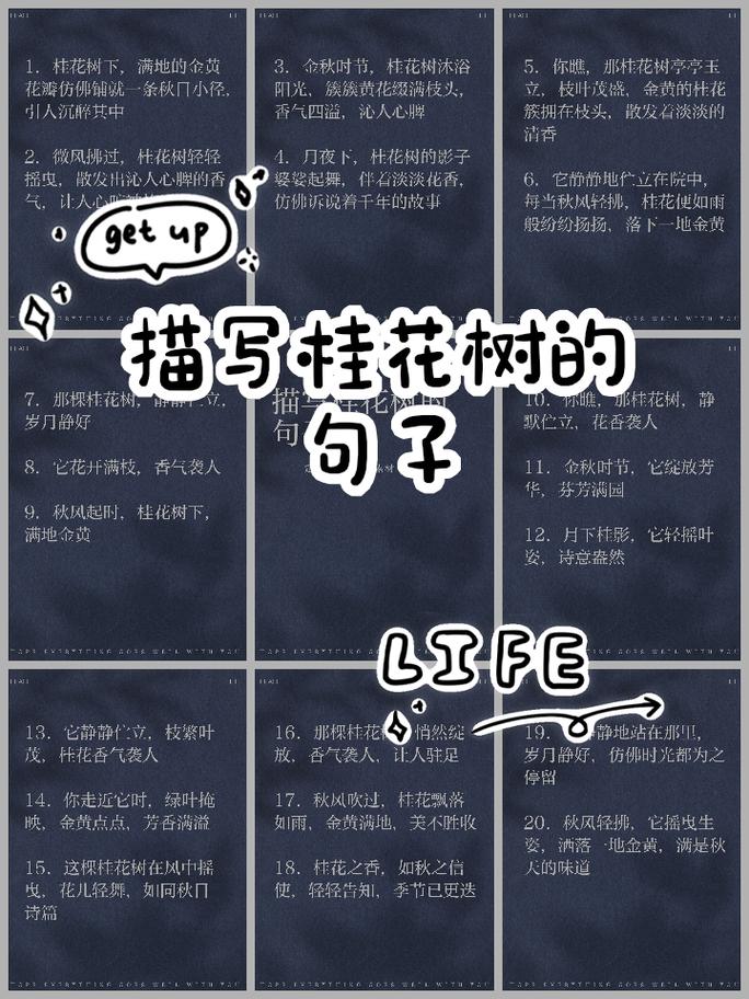 谁嫩分享25句描写桂花香味的优美句子？