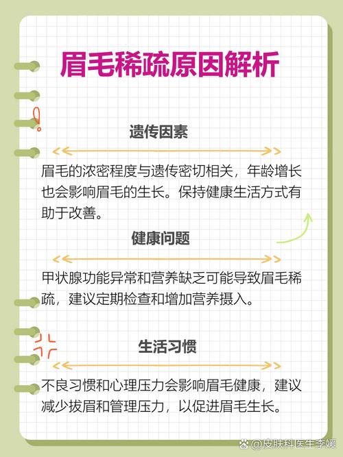 眉毛为什么会变得稀疏和稀少？