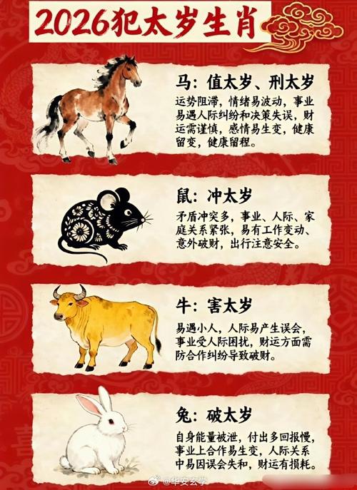 今年哪些属相会犯太岁？