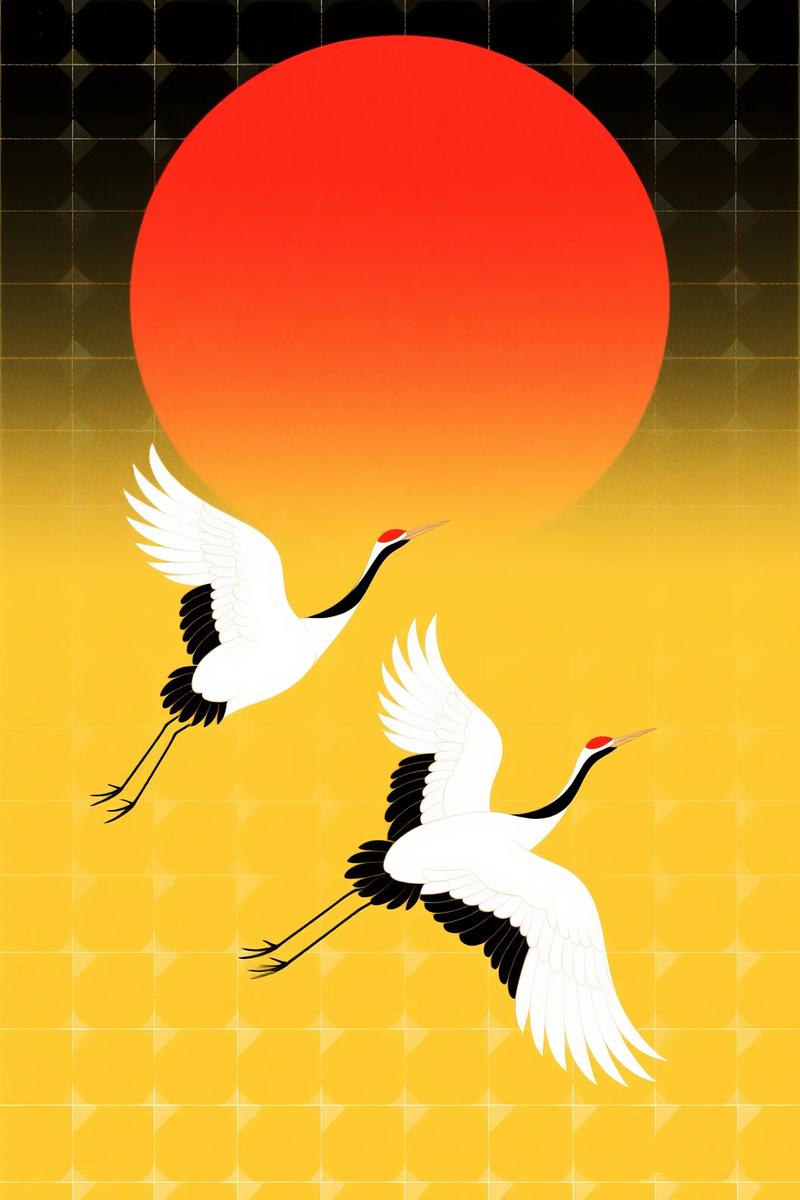 梦见两只仙鹤伴随太阳，预示着什么吉祥的征兆呢？