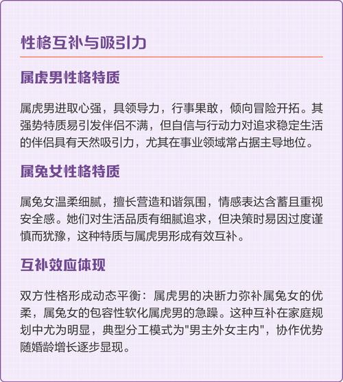 男虎女兔的婚姻搭配真的合适吗？为什么有人说不建议他们在一起？