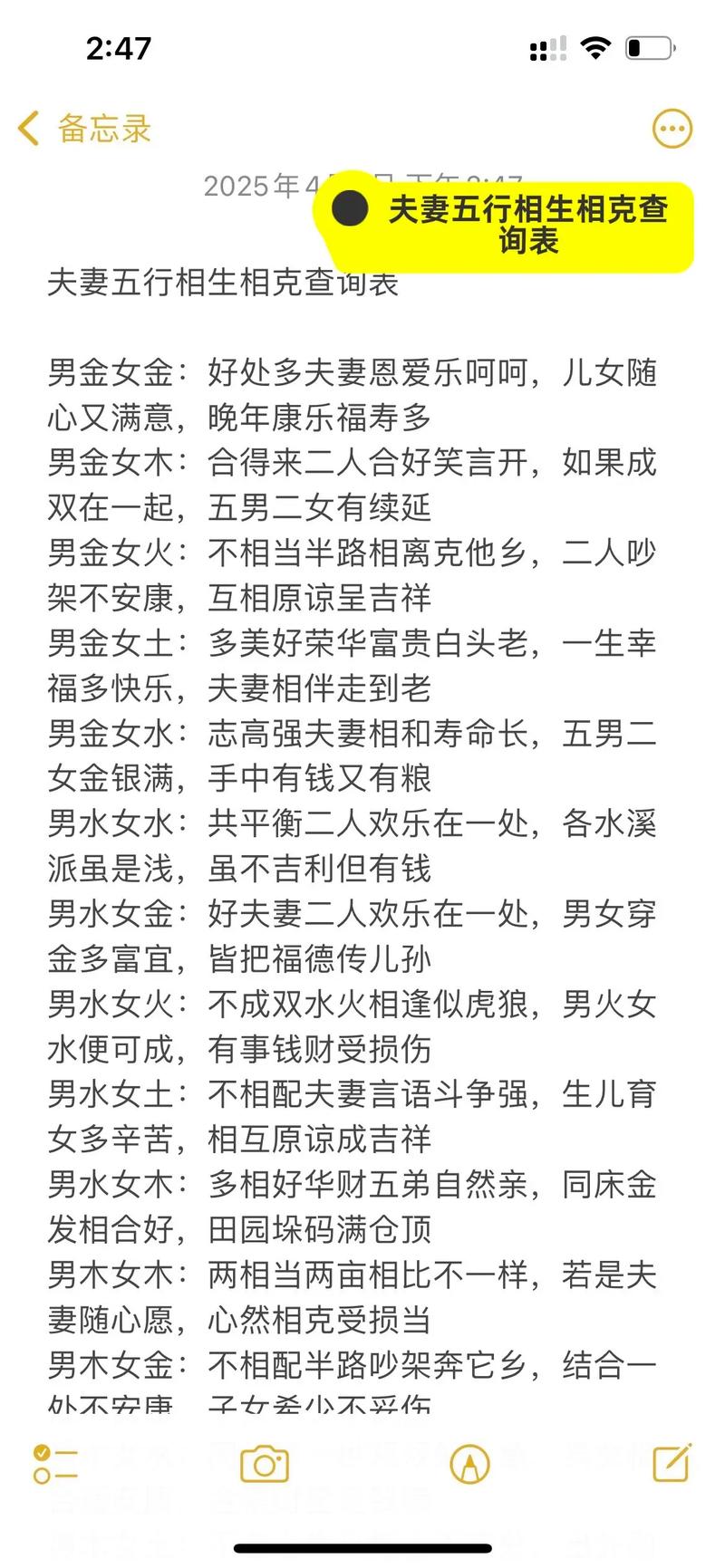 夫妻五行相生相克，如何对照表判断婚配是否和谐？
