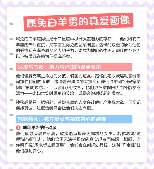 属兔白羊男的性格特点有哪些？