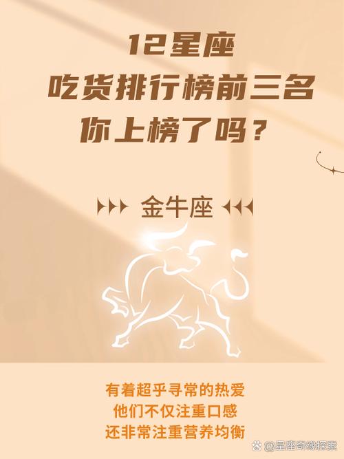 哪个星座的人最贪吃？十二星座贪吃排行榜揭晓！