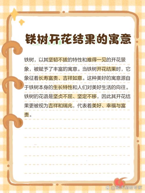 铁树结果预示着什么吉祥寓意？
