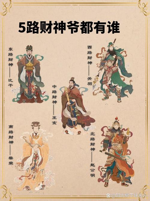 五色财神与生肖之间有何关联？各自掌管哪些财运？