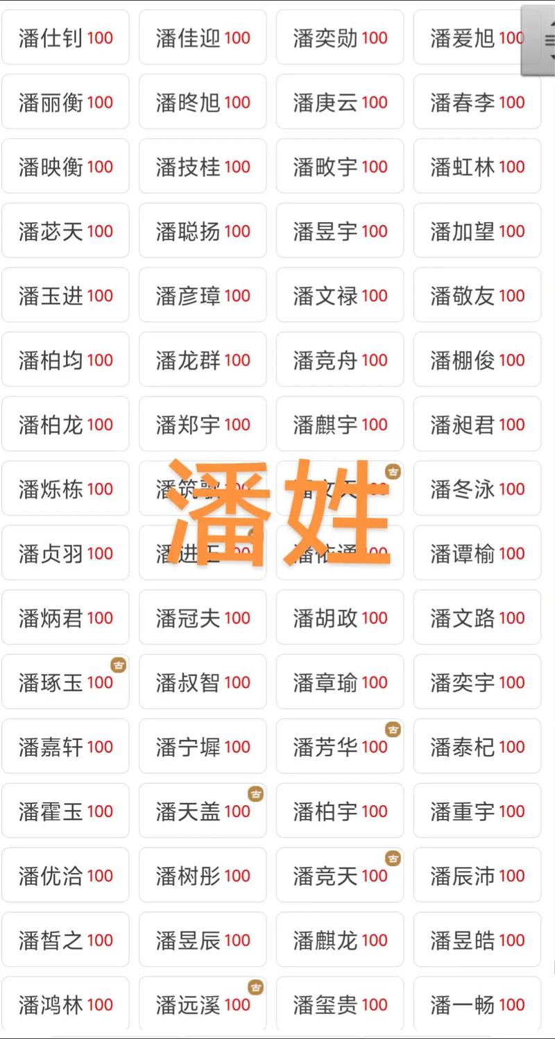 潘字在取名中有什么美好的寓意和含义？