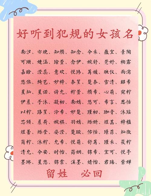 有哪些温柔甜美的女孩名字既可爱又好听？