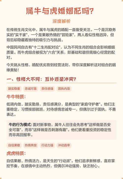 属虎和属牛的婚姻配对是否合适？