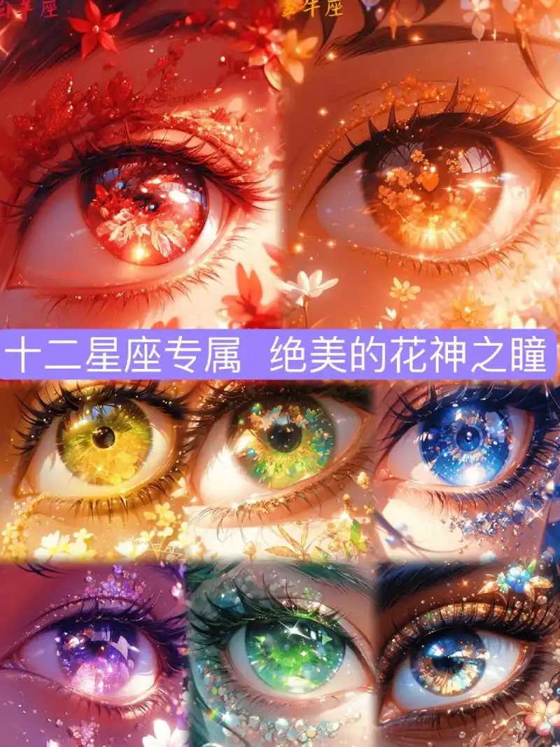 十二星座的眼睛分别是什么样式的专属彩绘眼瞳？