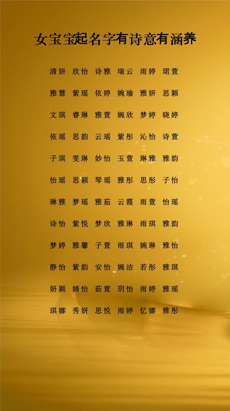 涵养女孩名字中寓意美好的字有哪些推荐？