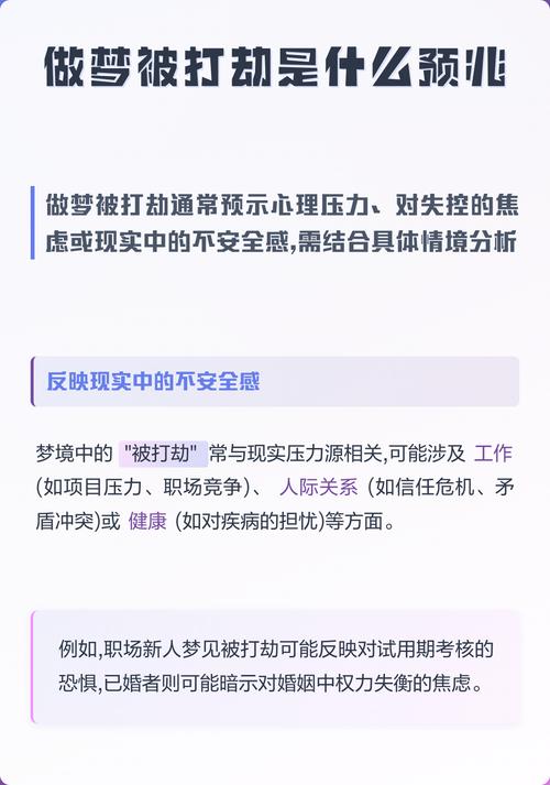 梦见自己被抢劫却没成功，这预示着什么？