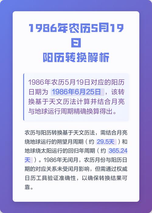 5月19日阳历对应的农历日期是哪一天？