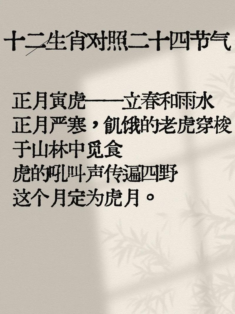 农历24节气中，每个节气对应的属相日是哪个生肖？