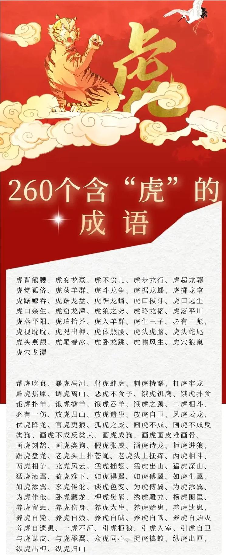 虎作为十二生肖之一，有哪些与之相关的成语呢？