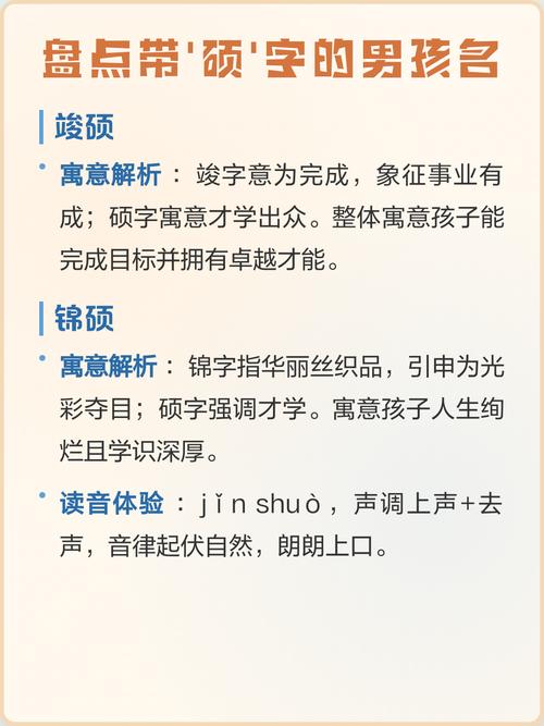 硕字在名字中有什么特别的寓意吗？
