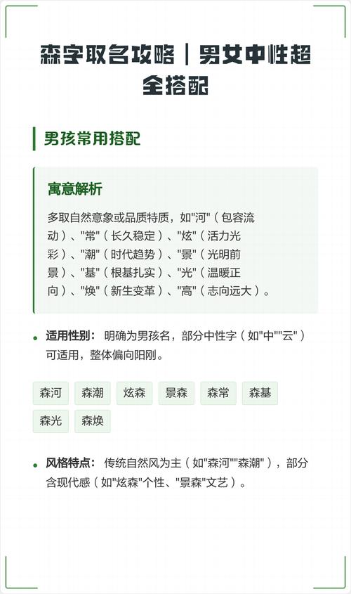 森字搭配哪个字寓意好，适合作为男孩名字？