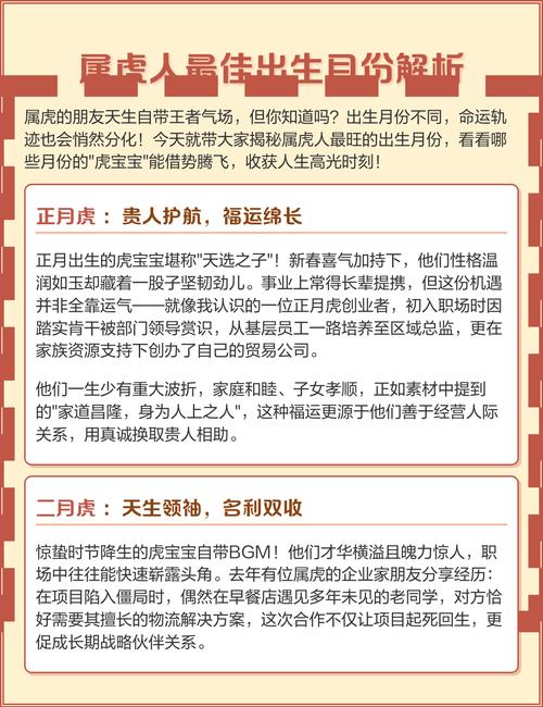 属虎的人哪一年出生的命蕞好？