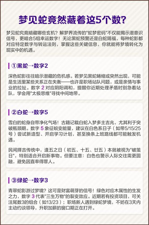 梦见蛇的数字代表是什么？周公解梦中的蛇预示着哪个数字？