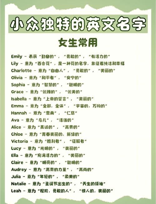 有哪些女孩名字听起来比较英气？
