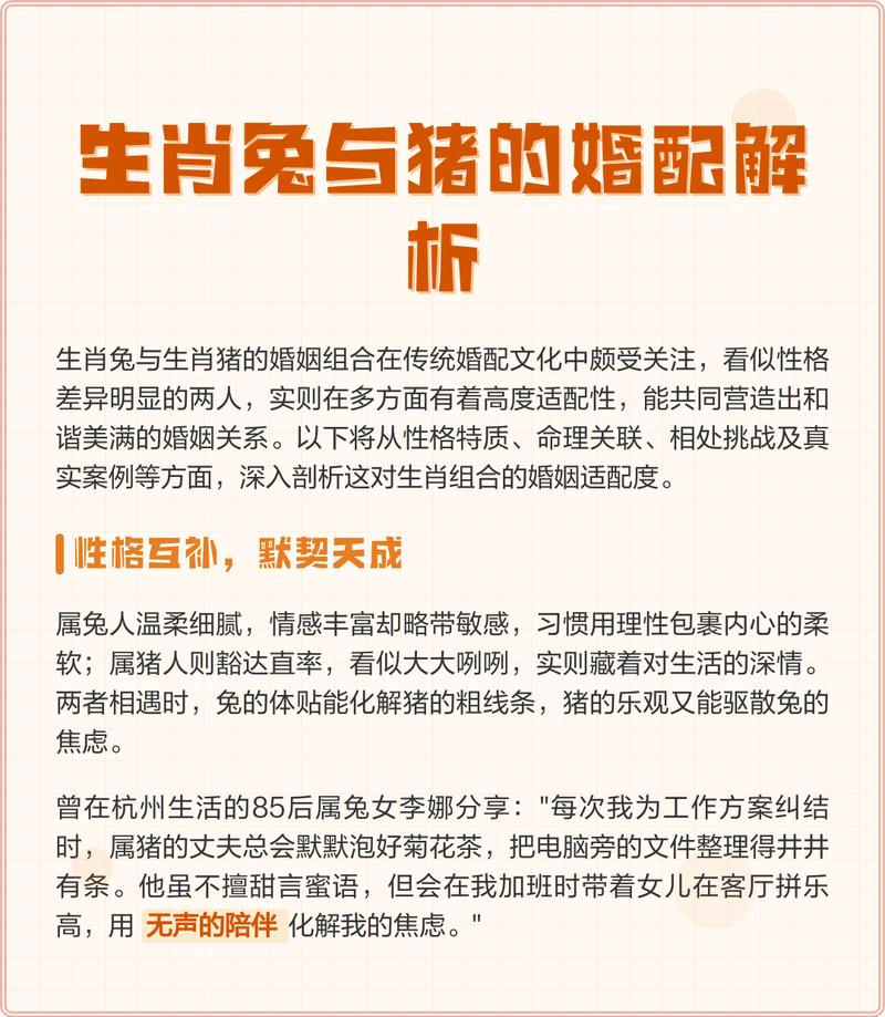 属兔男和属猪女结婚会幸福吗？他们的婚姻相配吗？