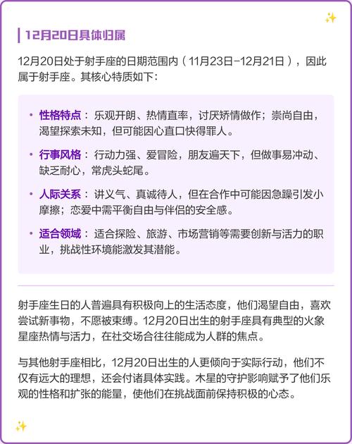 12月20日出生的人的星座是什么？
