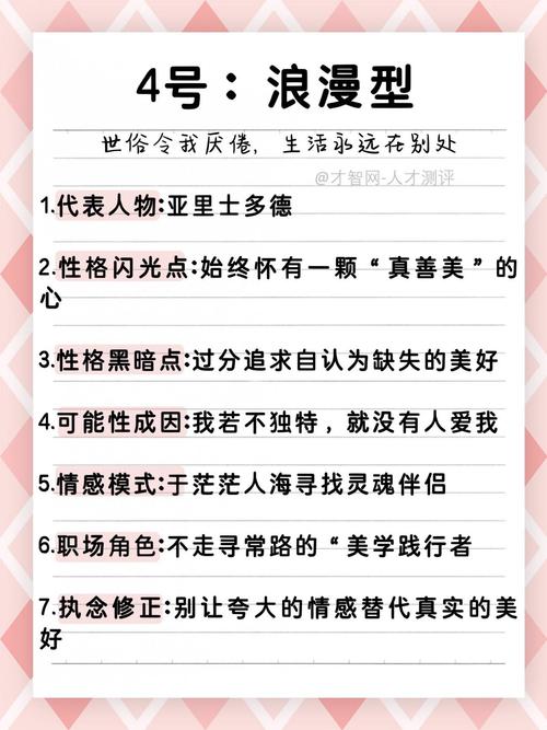 4号人格性格特点和命运走向分析图片是什么？