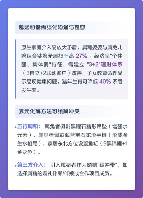 属兔媳妇和属鸡婆婆的婚姻关系是否和谐？