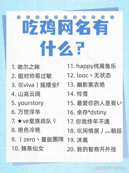 有哪些搞笑的吃鸡游戏昵称可以让人笑出声？