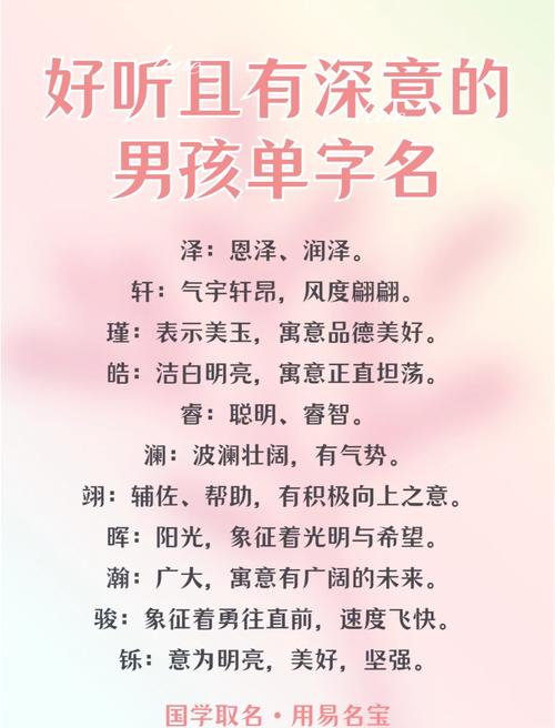 取自典故的男孩名字单字，寓意深刻，能否推荐一个？