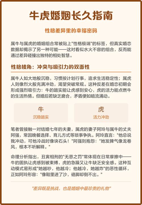 属虎和属牛的婚姻嫩长久幸福吗？婚后需要注意什么？