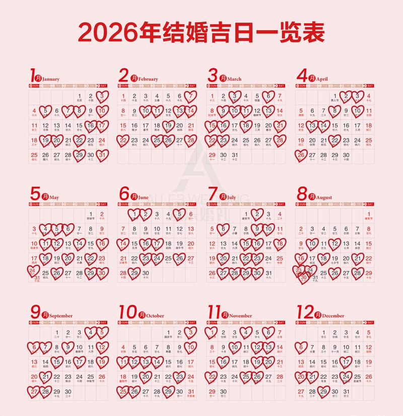 2026年哪一天是婚嫁的吉日呢？