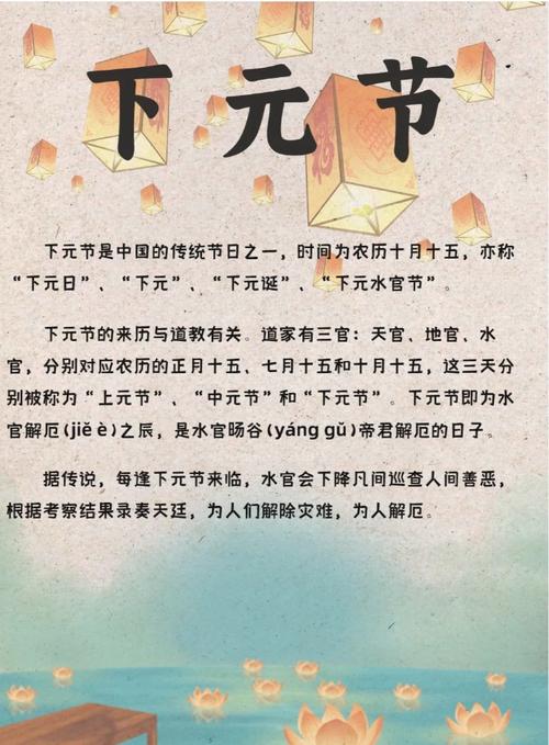 2020年正月十五下元节具体是哪一天？