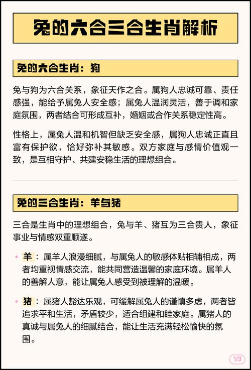 属兔的三合属相究竟与哪个相配呢？