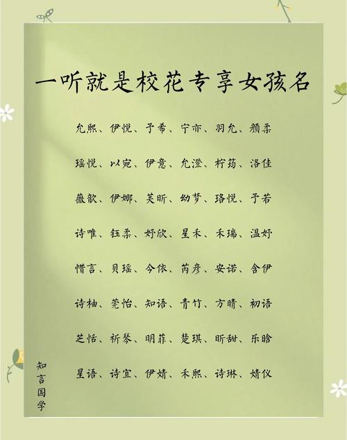 哪些名字听起来让人联想到美女？