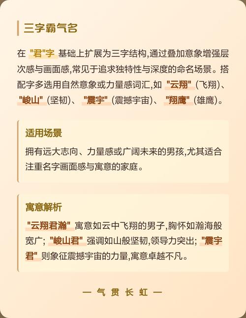有哪些带君字的男孩名字寓意好，推荐一些名字及其含义？