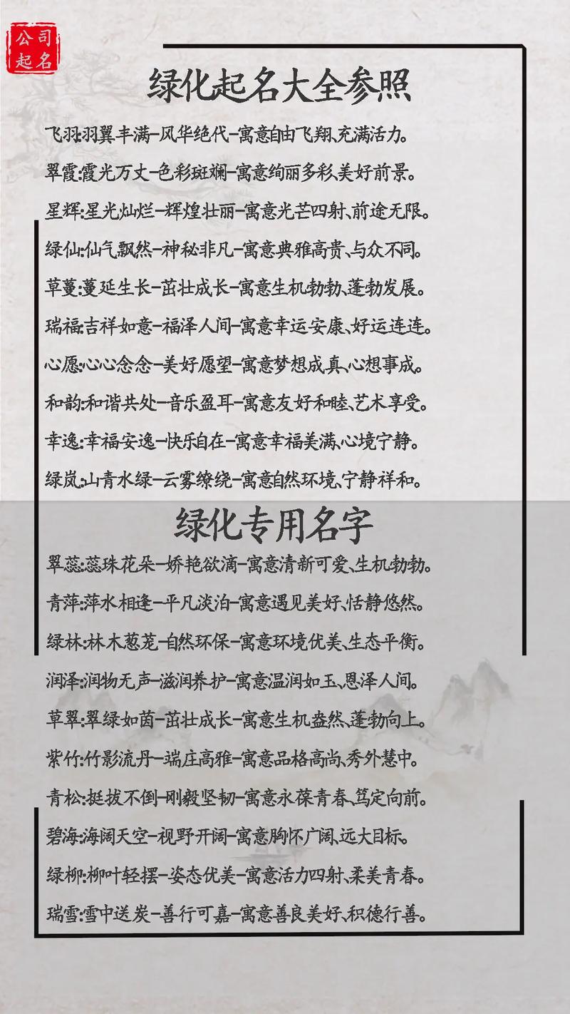 景观设计取什么名字比较好，有没有清新的景观设计名字推荐？