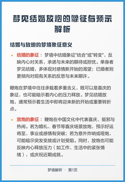 男人梦见放炮声音彳艮大，这预示着什么含义？