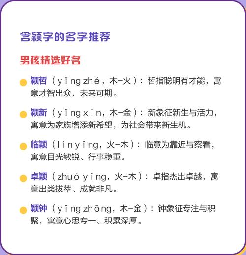 哪个字与颖搭配起名梗有寓意？
