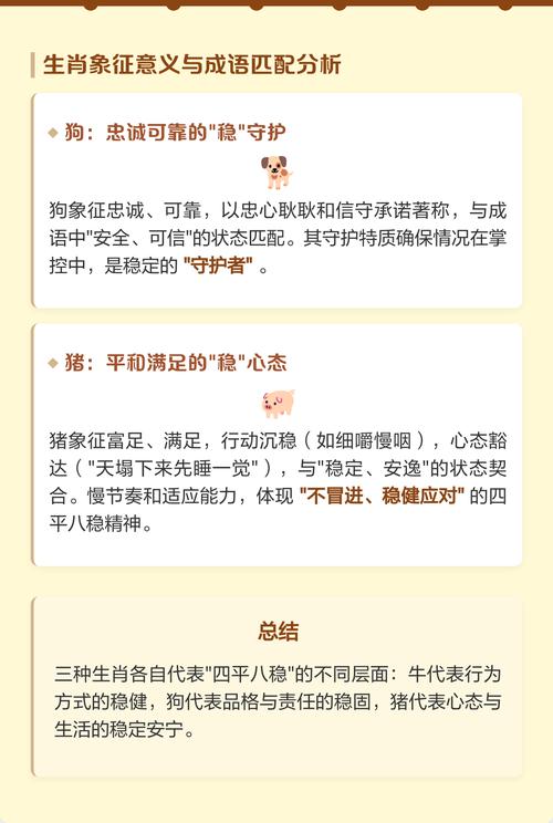 四平八稳形容的生肖是哪个？有没有什么生肖符合这个特点？