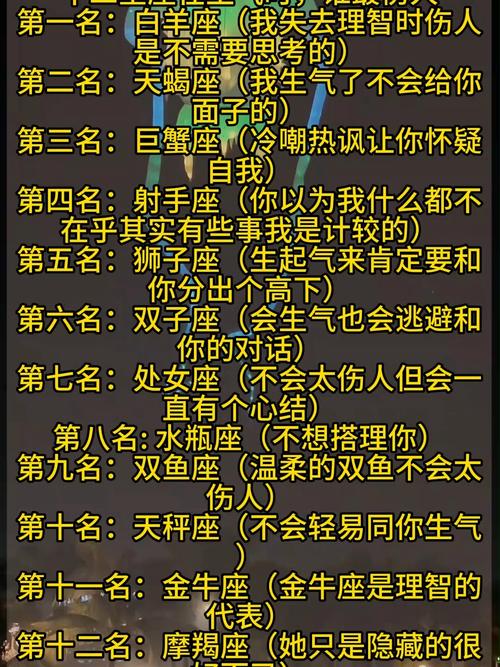 惹怒十二星座会有哪些严重的后果呢？
