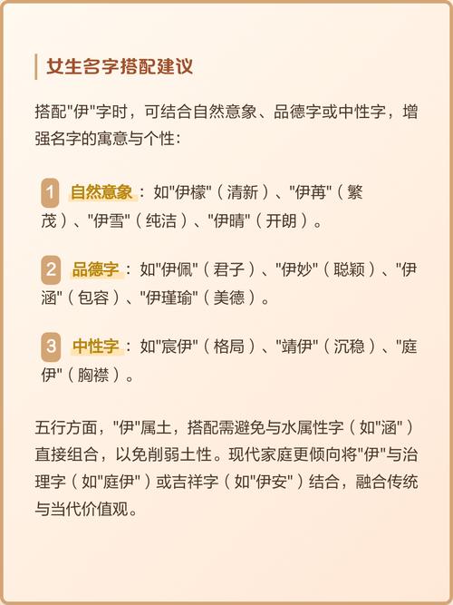 有哪些浪漫的女孩名字中带有伊字？