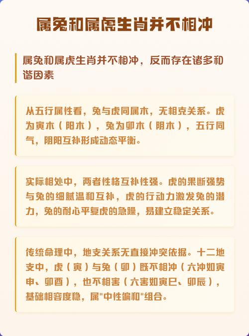 属相兔和虎是否相克，以及哪些生肖之间相冲相克呢？
